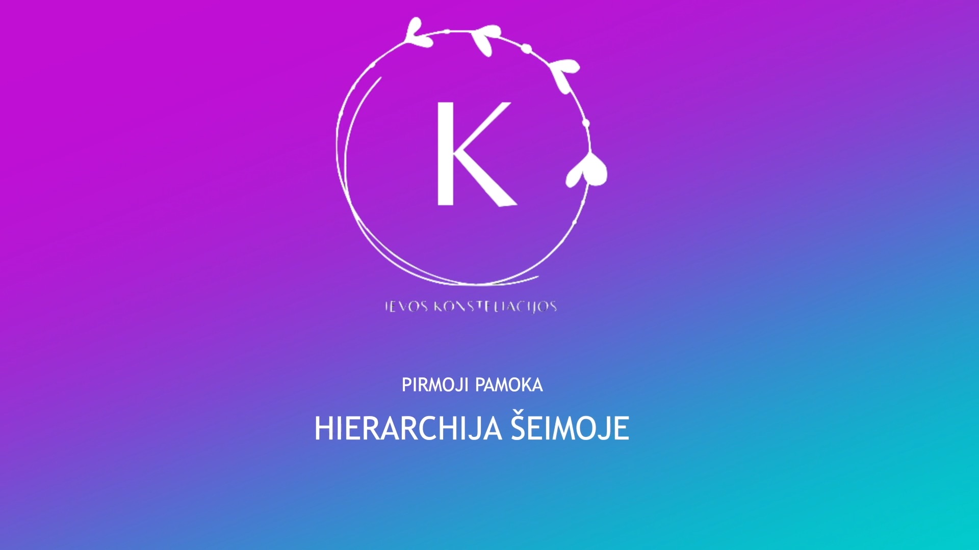 1. Hierarchija šeimoje